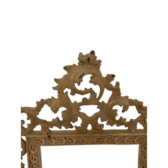 Antique Victorian Ornate Cast Iron Picture Frame With‎ Easel Stand - Picture 2 of 9